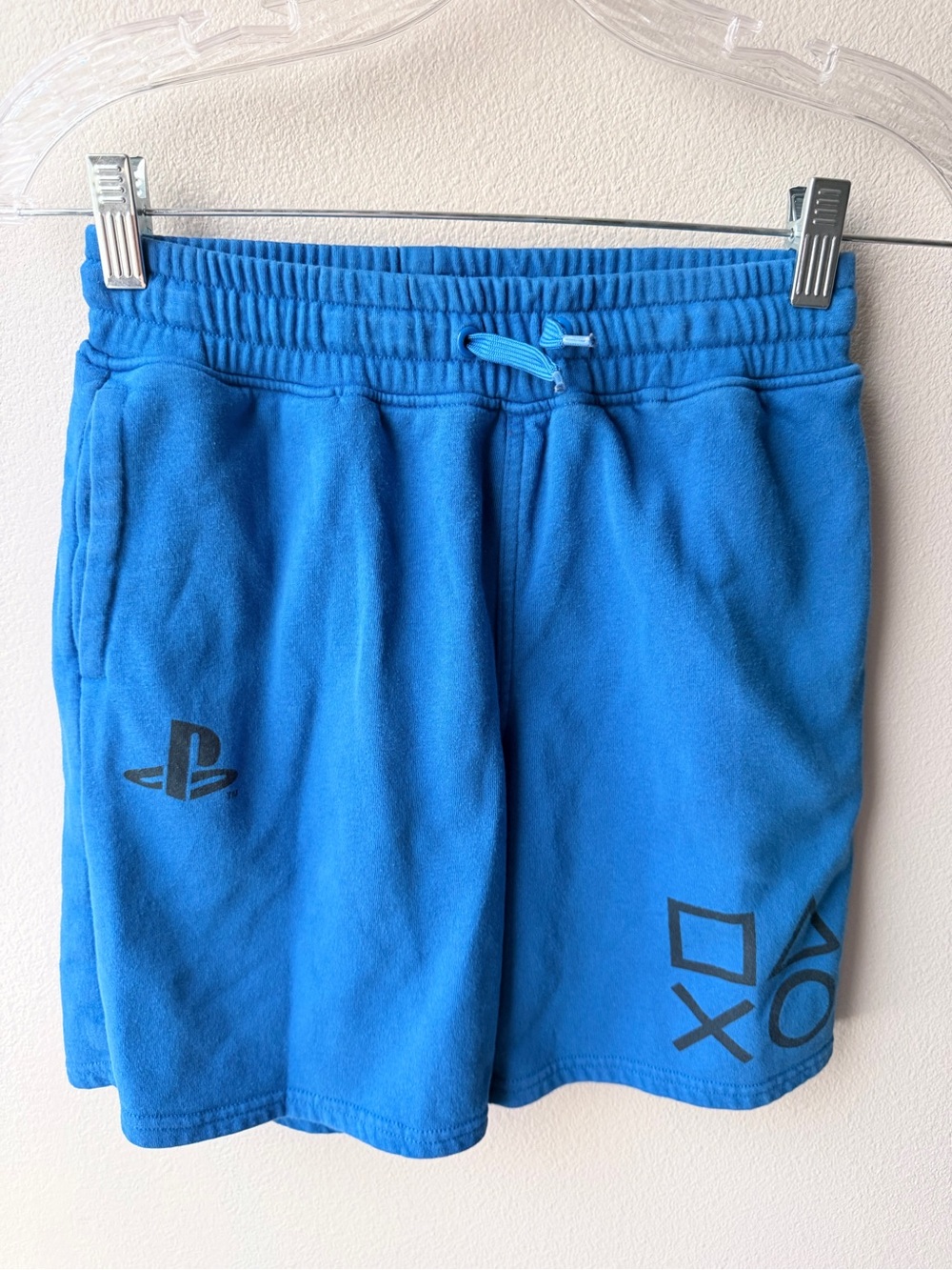 H&M Men’s Bright Blue PlayStation Fleece Shorts